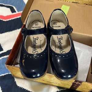 Footmates Navy Patent- Emma - 10 - New in Box